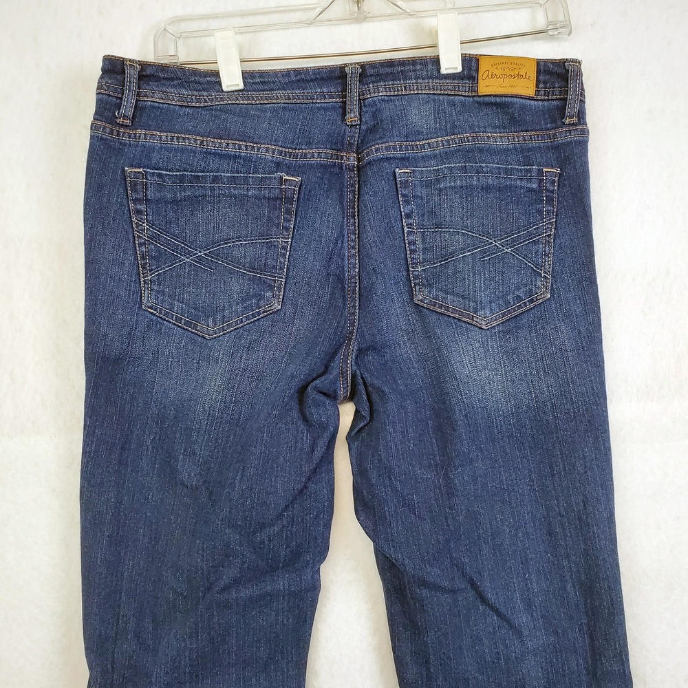 Aeropostale Chelsea Bootcut Blue Denim Jeans Women's Size 10 Short - Picture 5 of 10